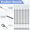 LIQWEI 10 Pcs Elastic Lanyard Tether, Retractable Pen Holder Leash