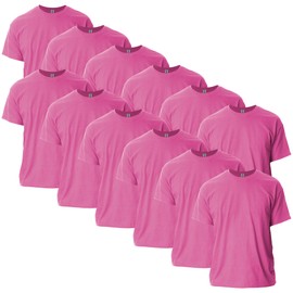 Gildan Adult Ultra Cotton T-Shirt, Style G2000, Multipack, Heliconia (12-Pack), X-Large