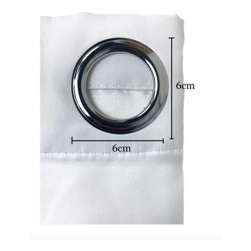 Carla Depot Cortinas Blackout Argollas Largas Negro Noche Oscura