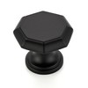 Ravinte 5 Pack Matte Black Kitchen Cabinet knobs Single Hole