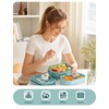 Pure Whimsy Bento Lunch Box, 65 oz 3-Tier Stackable Lunch