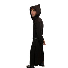 Dress Me Up Men's Monk / Priest Costume, Monk’s Cowl, Monastery Brother, Sizes S / M, L / XL, XXL, xl