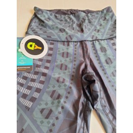 YOGA DEMOCARCY Warrior One Printed Yoga Leggings Size Small New With Tags