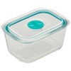 Decor Vent & Seal Glass Oblong Food Container, 600ml Capacity