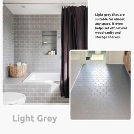 Jungarian Tub and Tile Refinishing Kit 17.5oz with Tools, Low Odor DIY Bathroom Paint Sink Tub Countertop Tile Shower Paint for Bathroom Kitchen Porcelain Fiberglass, Semi-Gloss Light Grey