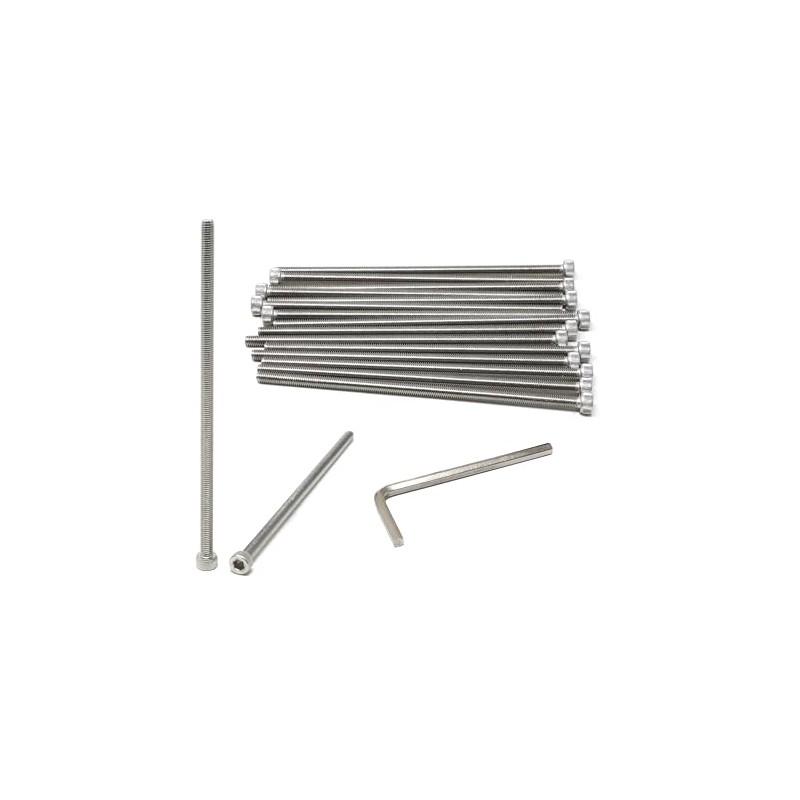 iexcell 15 Pcs M5 x 130mm Thread Pitch 0.8 mm