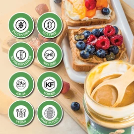 Gourmanity Organic Tigernut Butter, Sweet and Nutty Tasting Nut Free Peanut Butter Alternative, Compliant With Low Fodmap And Whole 30 Diets, Ideal For Dipping And Drizzling 8.8oz / 250g Jar