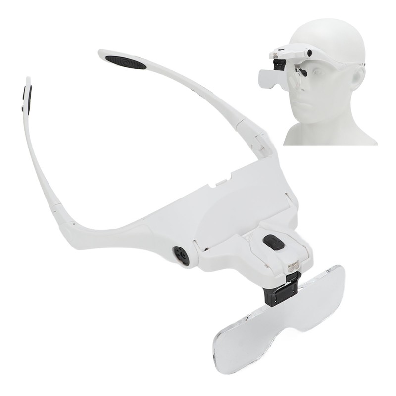 Headband Magnifier Helmet Structure 5 Magnifying Optical Lenses Ergonomic 2