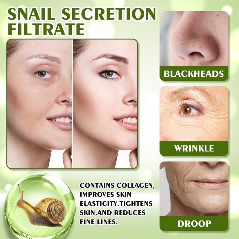 Snail Slime Cream, Snail Cream with Snail Slime and Hyaluronic