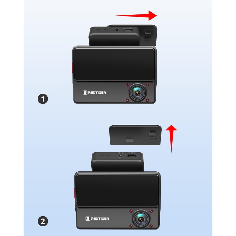 REDTIGER Adhesive and Electrostatic Stickers for VP20 Dash Cam Mounting,