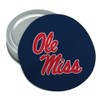 Graphics & More University of Mississippi Primary Logo Round Rubber