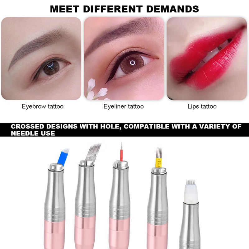 Microblading Pen Manual Tattoo Pen for SemiPermanent Makeup Eyebrow Tattoo(Rose