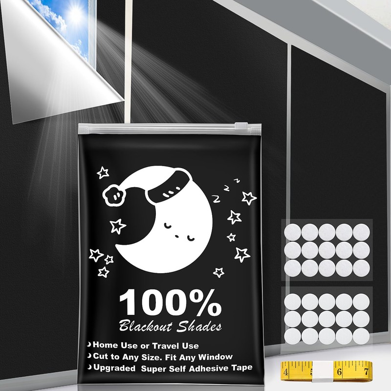 Cortinas opacas (158 x 57 pulgadas, 100 opacas, portátiles, para