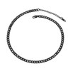 Prosteel Stainless Steel Necklace Chains Eboy Chain Man Trendy Jewelry 28 inch Long Thin Cuban Link Black Chains for Men