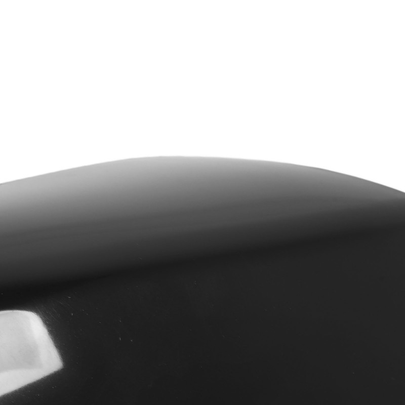 Side Rearview Mirror Cover Black Weather Proof Protective Door Mirror