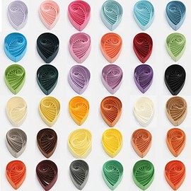 36 Colors 4320 Strips Paper Quilling Strips Set, Width 5mm Length 54cm Quilling Art & Craft Strips for DIY