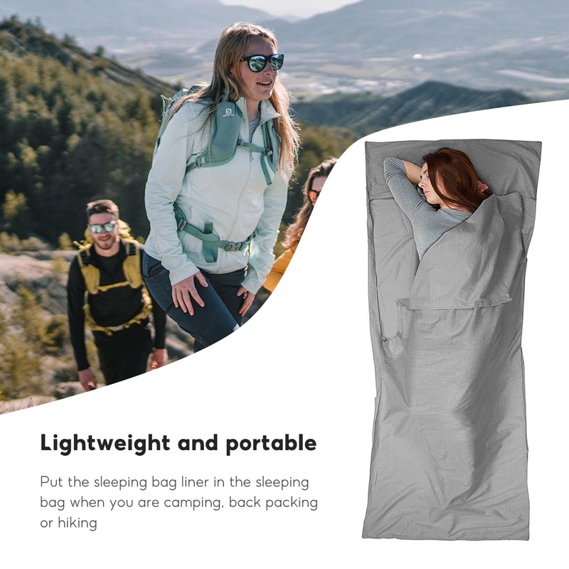 Sleeping Bag Liners Camping Sheets, Travel Sheet Hostels, Hotels Lightweigh