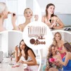 Lumbor37 Brochas de Maquillaje Profesional de Viaje, 40 Piezes Brochas