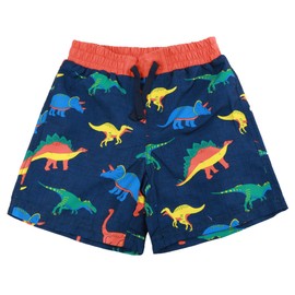 maoo garden Boys Swim Trunks Quick Dry Beach Board Shorts Mesh Lining UPF 50+ Swimwear 6010 Dinosaur 12Y