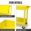 HPDMC 30in Large Steel Service Cart - Yellow - Utility