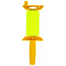 Task Tools T27110 250-Feet Braided Nylon Construction Line and Reel Holder, Yellow