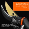 Bypass Pruning Shears, Sharp Precision-Ground Steel Blade, Rust-Resistant Coating, Clippers
