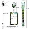 Mountain ID Badge Holder Retractable Lanyard with Card Holder Work
