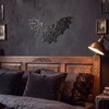 Frienda Halloween Gothic Wall Decor Metal Bat Skeleton, 11.8x6.9''