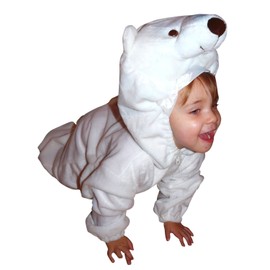 Polar Bear Outfit, F24 size 80-134, for small children, babies and children, polar bear costumes for carnival, toddlers carnival costumes, children's fancy dress costumes, birthday gift, Christmas gift.