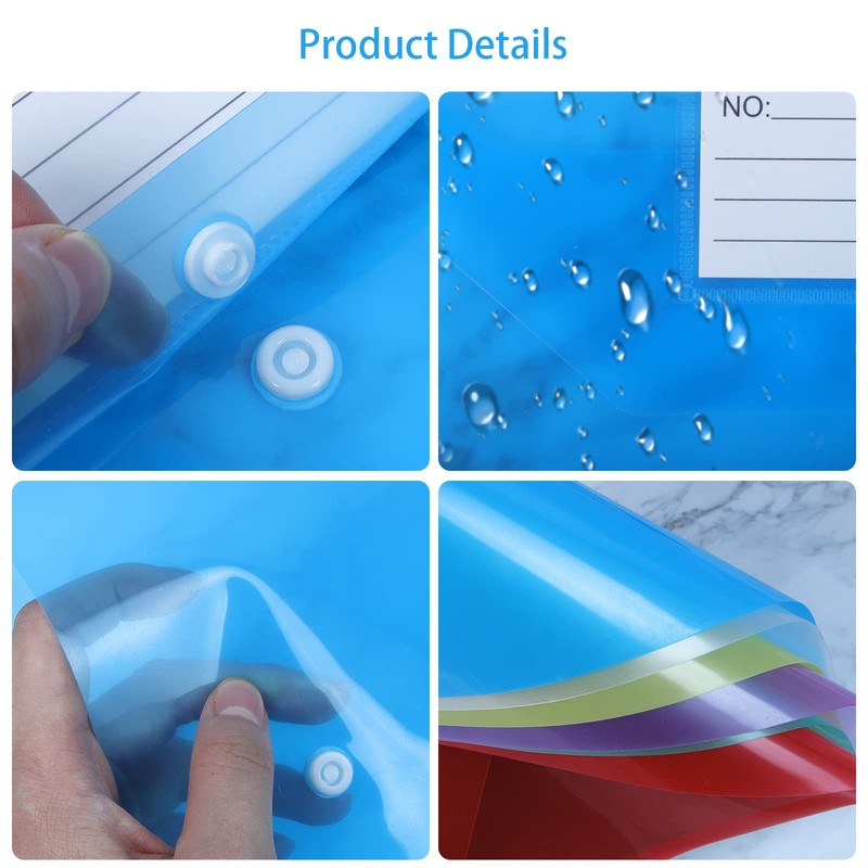 A4 Plastic Wallets Folders - Plastic Folder Plastic Popper Wallets