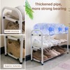 Gonfoam 3-Tier Expandable Shoe Rack,Adjustable Shoe Shelf Storage Organizer Heavy