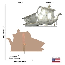 Cardboard People Mrs. Potts & Chip Life Size Cardboard Cutout Standup - Disney's Beauty and The Beast (2017 Film)