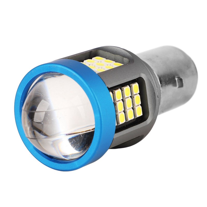 LED Motorcycle Headlight Bulb White High Brightness Wide View Aluminium