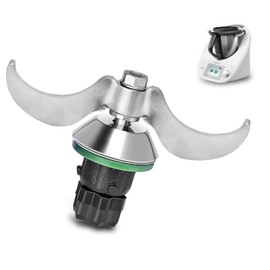 AIZQYC Teigmesser Thermomix Zubehör TM6 TM5, Edelstahl Thermomix Messer, Thermomix-zubehör Ersatzmesser, Kein Schmutzkontamination & Teig-Rückstand, Schnelle Reinigung, Perfektes Zubehör für Thermomix