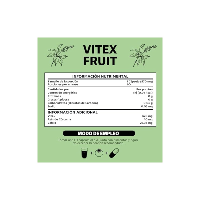 Beyond Vitamins | Vitex Fruit 420mg | Vegano | 1