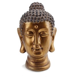 We pay your sales tax Smiling Meditating Buddha Shakyamuni Head Statue 8" Tall Blessing Mercy & Love Peaceful (G16632) Feng Shui Idea