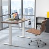 COSTWAY Crank Standing Desk Frame, Manual Hand Crank Workstation Base,