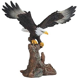 StealStreet Bald Eagle On Brown Branch Figurine, 6.75"