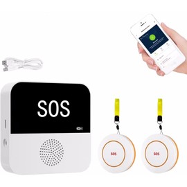 Smart Caregiver Pager -Life Alert Systems for Seniors/Elderly at Home - Life Alert-WiFi Elderly Monitoring System-Nurse Calling Alert Patient Help System for Home(Only Supports Wi-Fi 2.4GHz)