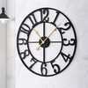 LEIKE Large Wall Clock, 18.5" Silent Non-Ticking, Battery Operated, Oversized,