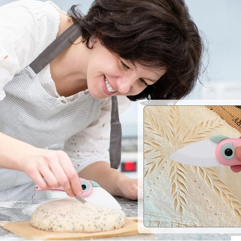 Mxlfdc Bread Lame, 2PCS Ceramic Sourdough Lame Scoring Tool, Foldable