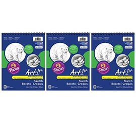 uCreate PAC4850-3 UCreate 9-Inch x 12-Inch All-Purpose Sketch Diary, Standard Weight, 30 Sheets, 3 Packs