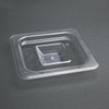 Vogue Polycarbonate Plastic 1/6 Gastronorm Lid, Clear, GN 1/6 Lid,
