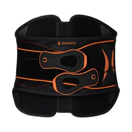 Bearhug Back Support Belt - Adjustable Lumbar Back Brace with Ergonomic Spine Curve and Carbon Fibre Stays - Back Braces for Lower Back Pain, Posture, Heavy Lifting - Breathable Mesh for Men and Women