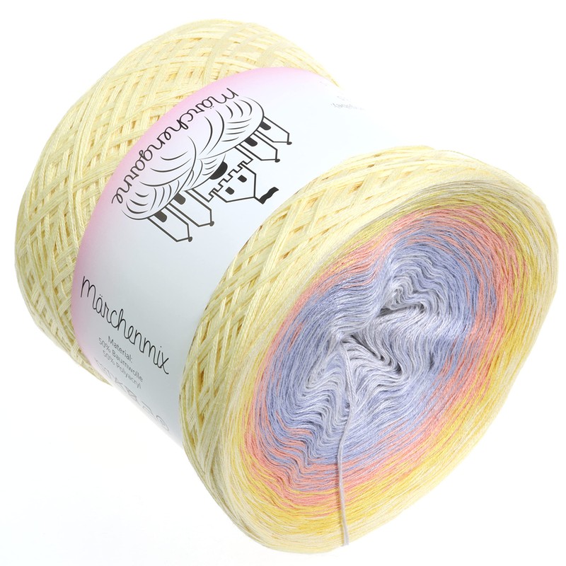 Sunny Gradient Yarn Vanilla Exterior 200 g 4-Ply Bobbel Wool