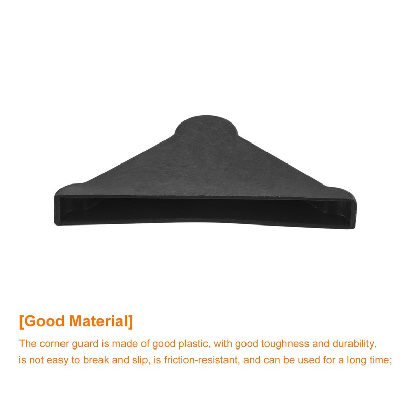 uxcell 20Pcs Plastic Corner Protectors 5x50mm Triangle Shape Glass Corner