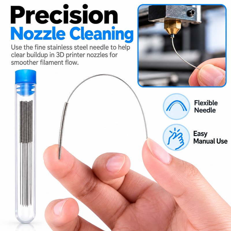 3D Printer Nozzle Cleaning Needle Kit for Clog Removal –