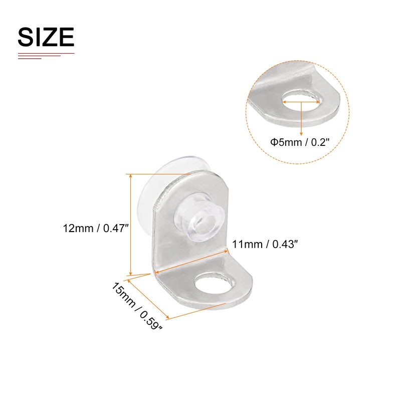 DTGN 15mm x 11mm (LxW) Mounting Brace Fix Glass Shell