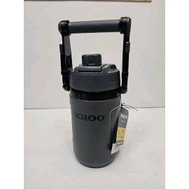 Igloo Rival Jug 1 quart Insulated Beverage Cooler - Tactical Gray w/ hooks, New!