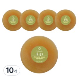 Probubbly bamboo salt neutral soap, 110g, 10 packs / 프로버블리 죽염 중성비누, 110g, 10개입